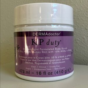 DERMAdoctor KP Duty Body Scrub - Purple & White